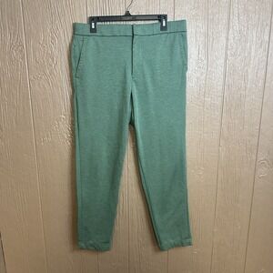 Bonobos All Week Flex Pants Mens L SHORT Zip Pocket‎ Stretch Knit Wicking Green